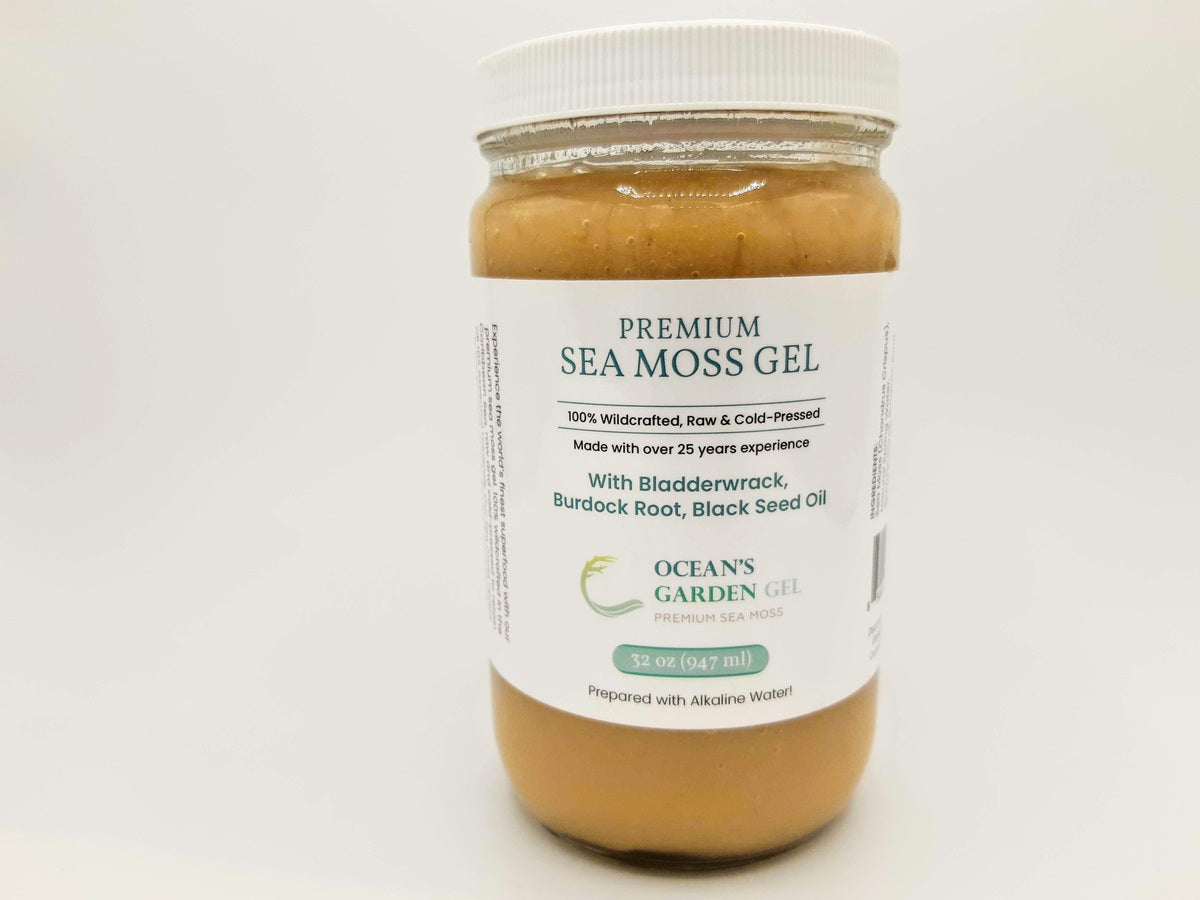 Premium Seamoss with Bladderwrack, Burdock root, and Blackseed Oil