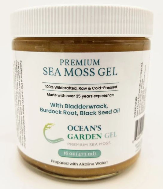 Premium Seamoss with Bladderwrack, Burdock root, and Blackseed Oil(Case)